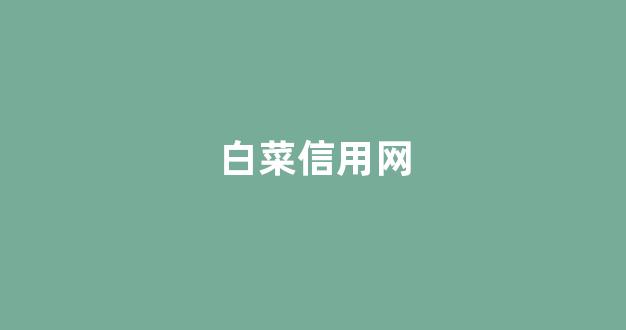 白菜信息技术